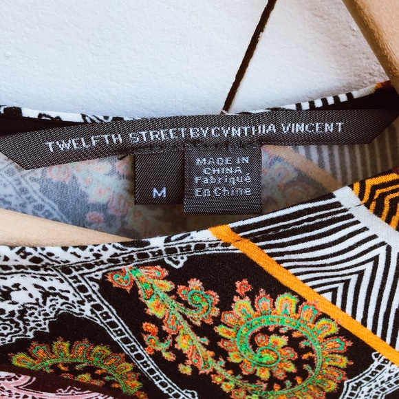 Twelfth Street By Cynthia Vincent Shirt Tail Tee M - Picture 10 of 11